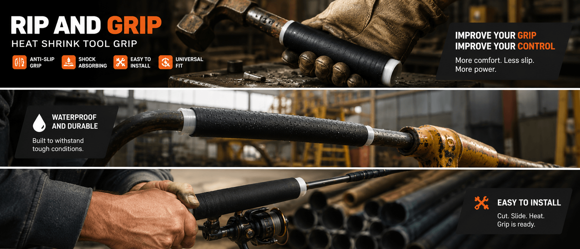 Rip and Grip — Full Range of Applications